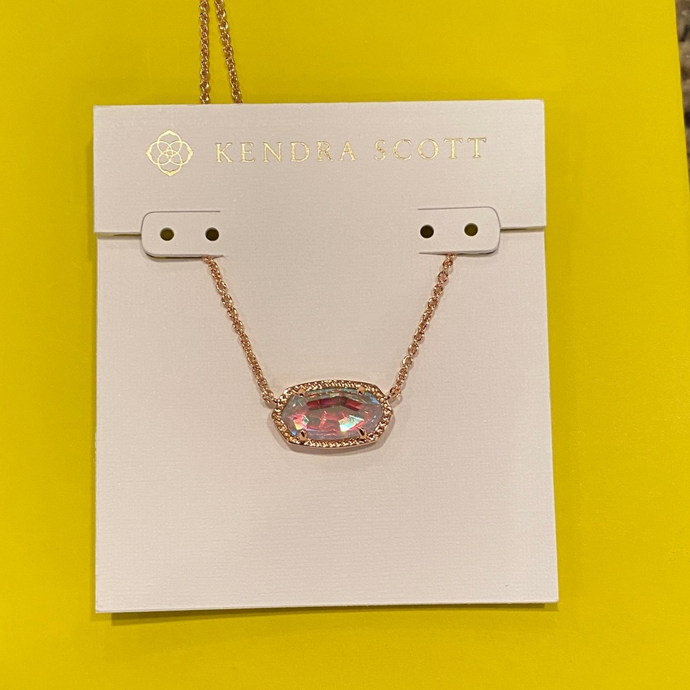 Kendra Scott Iridescent Pink Necklace